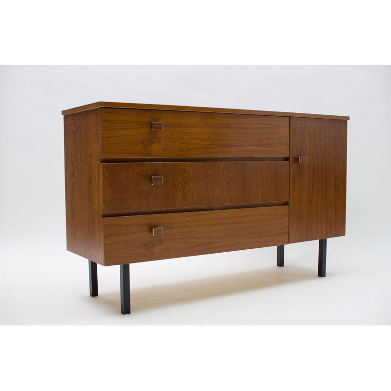 Walnut vintage sideboard, 1960s