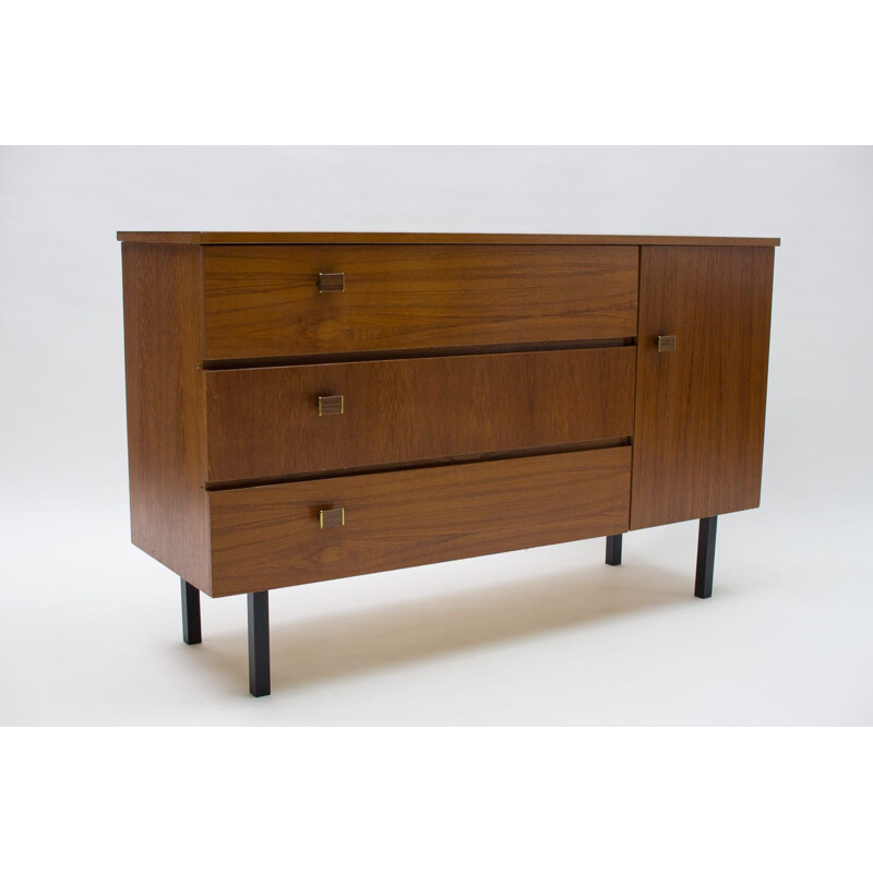 Walnut vintage sideboard, 1960s