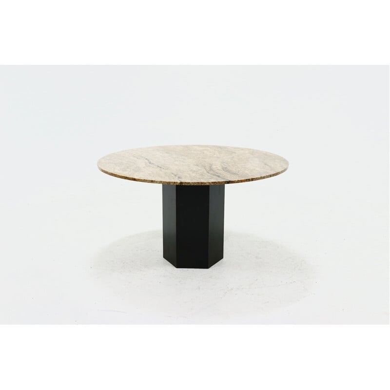 Vintage ronde granieten tafel, 1970