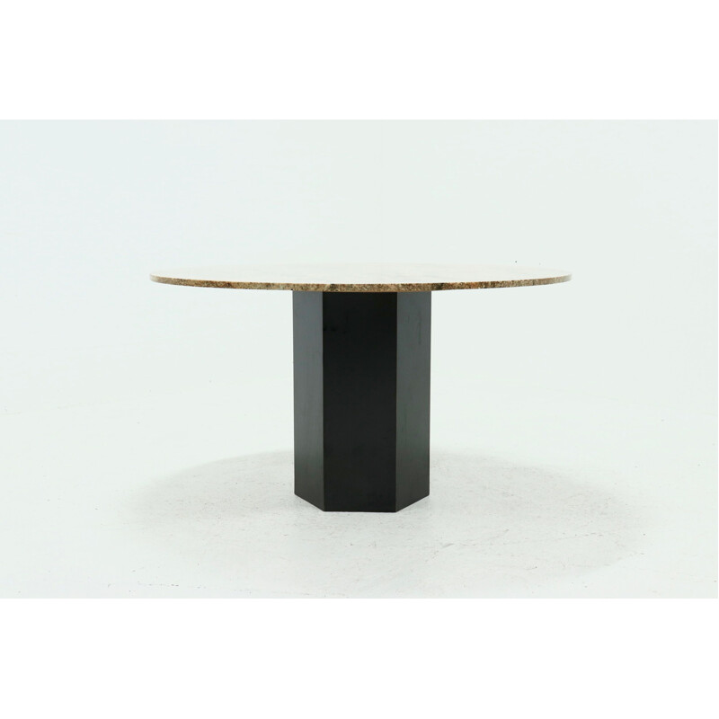 Vintage runder Tisch aus Granit, 1970