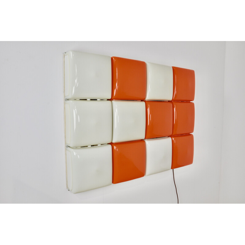 Vintage panel lamp by Angelo Mangiarotti, 1970