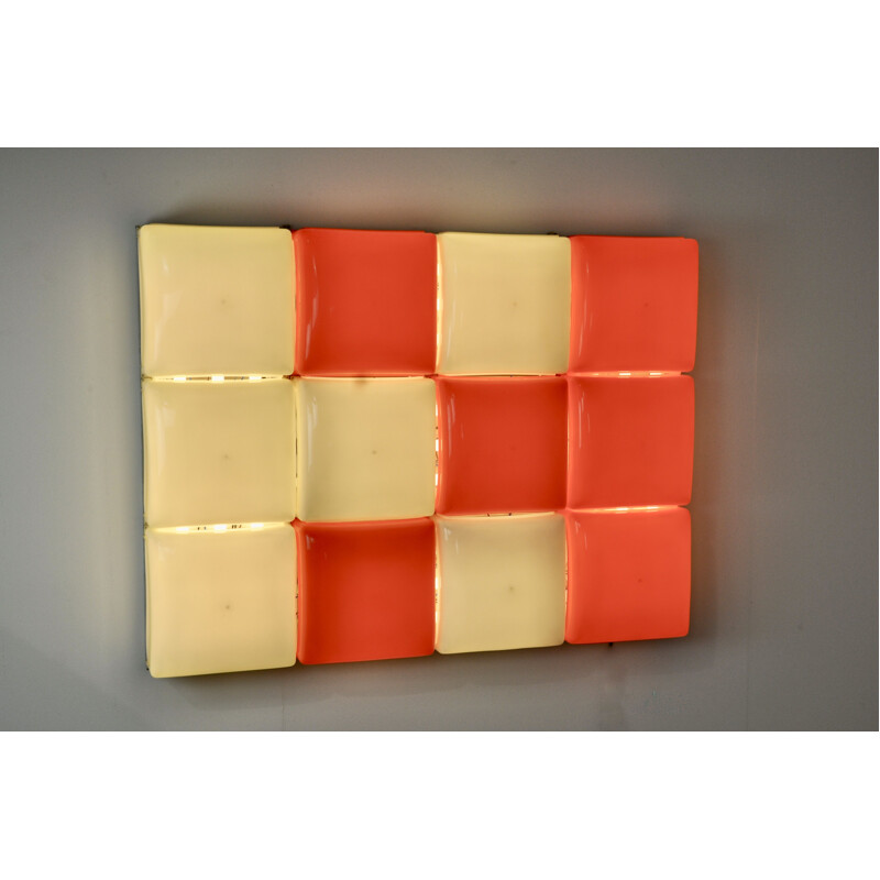 Vintage panel lamp by Angelo Mangiarotti, 1970