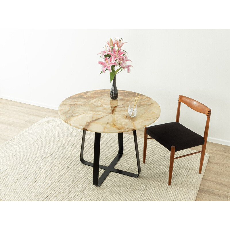 Vintage onyx-marble dining table, 1960s