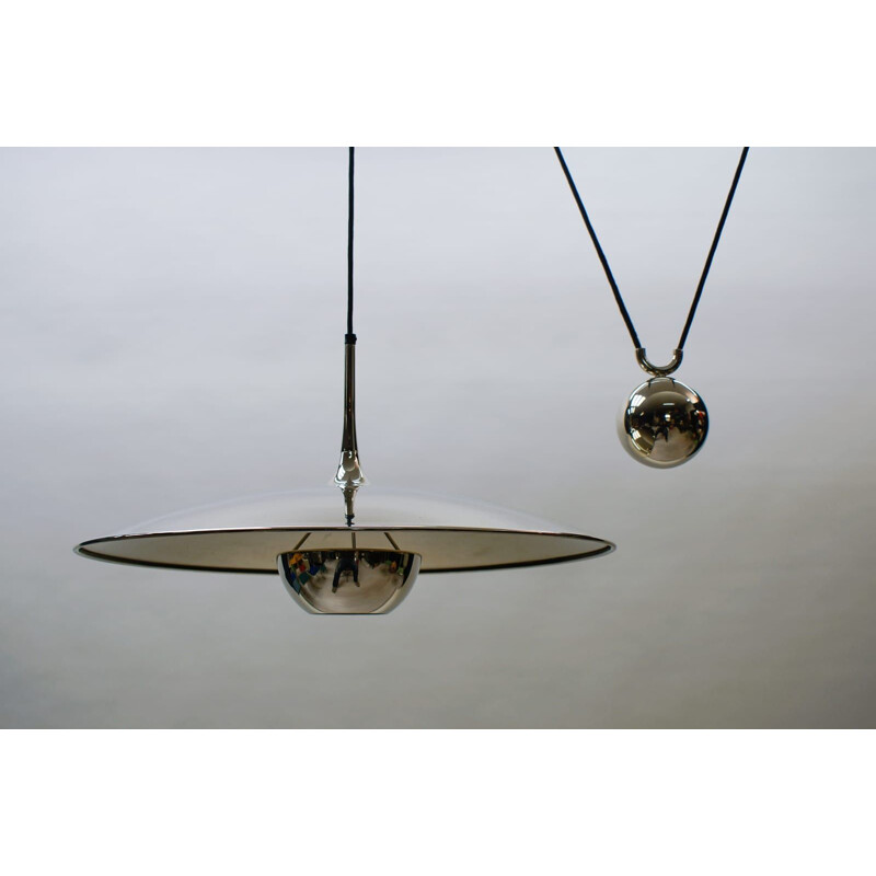 Vintage Onos pendant lamp with counterweight by Florian Schulz, Germany 1970s