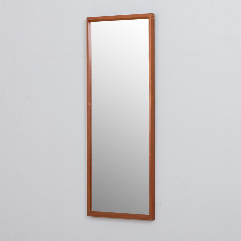 Mid century Danish teak mirror by Kai Kristiansen for Aksel Kjersgaard, 1960s