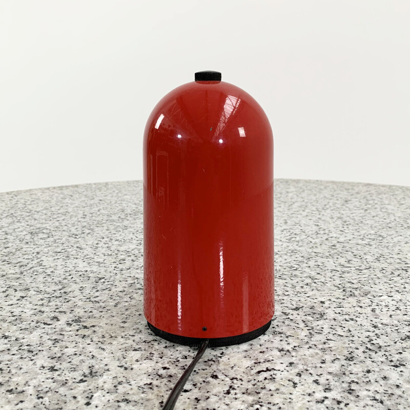 Vintage red Selene table lamp by Abm, 1960s