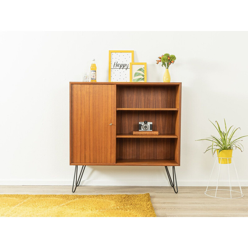 Teak vintage highboard by Wk Möbel, Germany 1960s