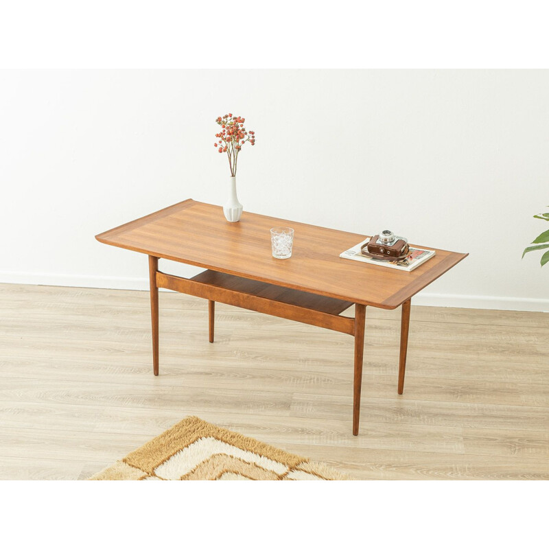 Vintage solid wood coffee table by Ilse Möbel, Germany 1950s