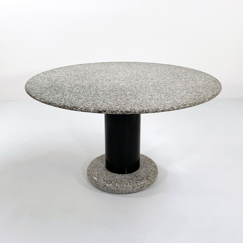 Granite vintage Lotorosso dining table by Ettore Sottsass for Poltronova, 1960s