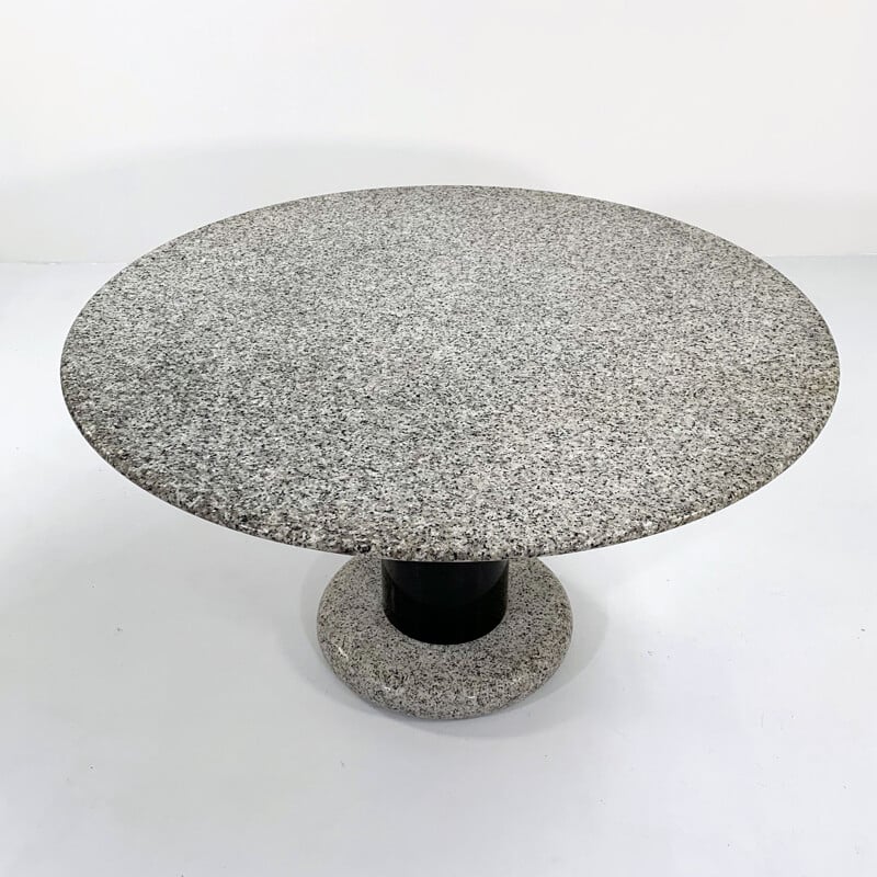 Granite vintage Lotorosso dining table by Ettore Sottsass for Poltronova, 1960s