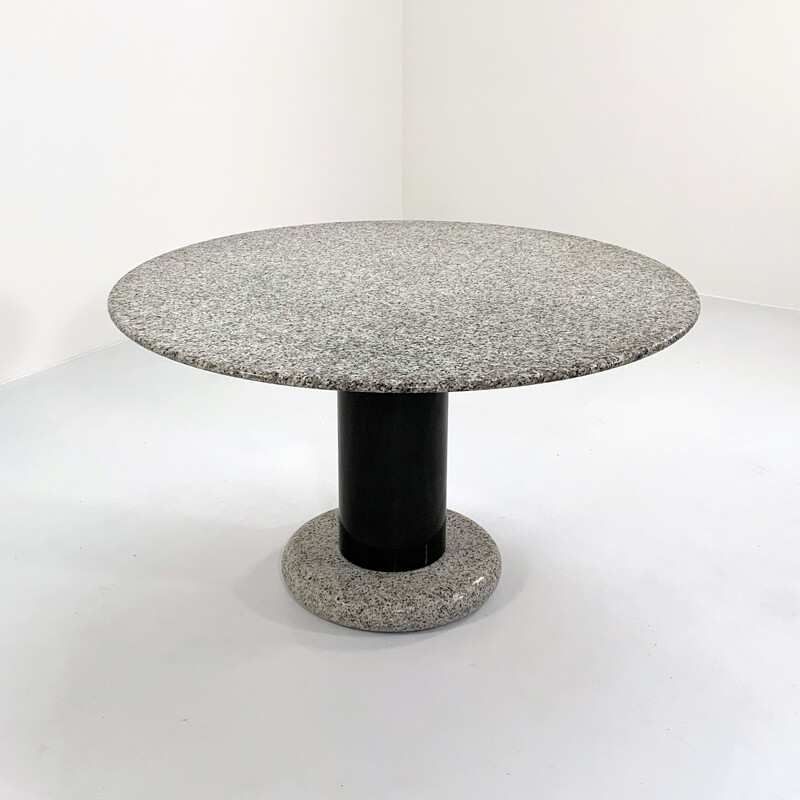 Granite vintage Lotorosso dining table by Ettore Sottsass for Poltronova, 1960s