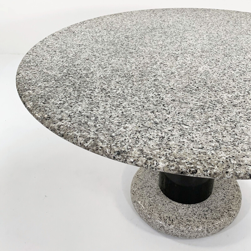 Granite vintage Lotorosso dining table by Ettore Sottsass for Poltronova, 1960s