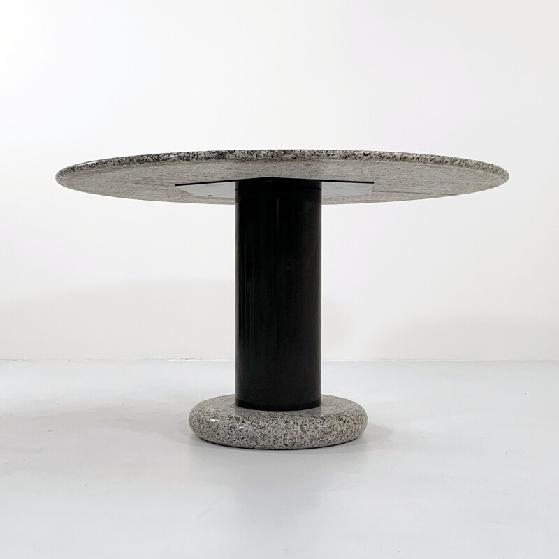 Granite vintage Lotorosso dining table by Ettore Sottsass for Poltronova, 1960s