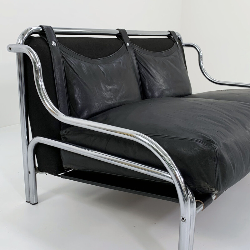 Vintage Stringa 2-seater sofa by Gae Aulenti for Poltronova, 1960s