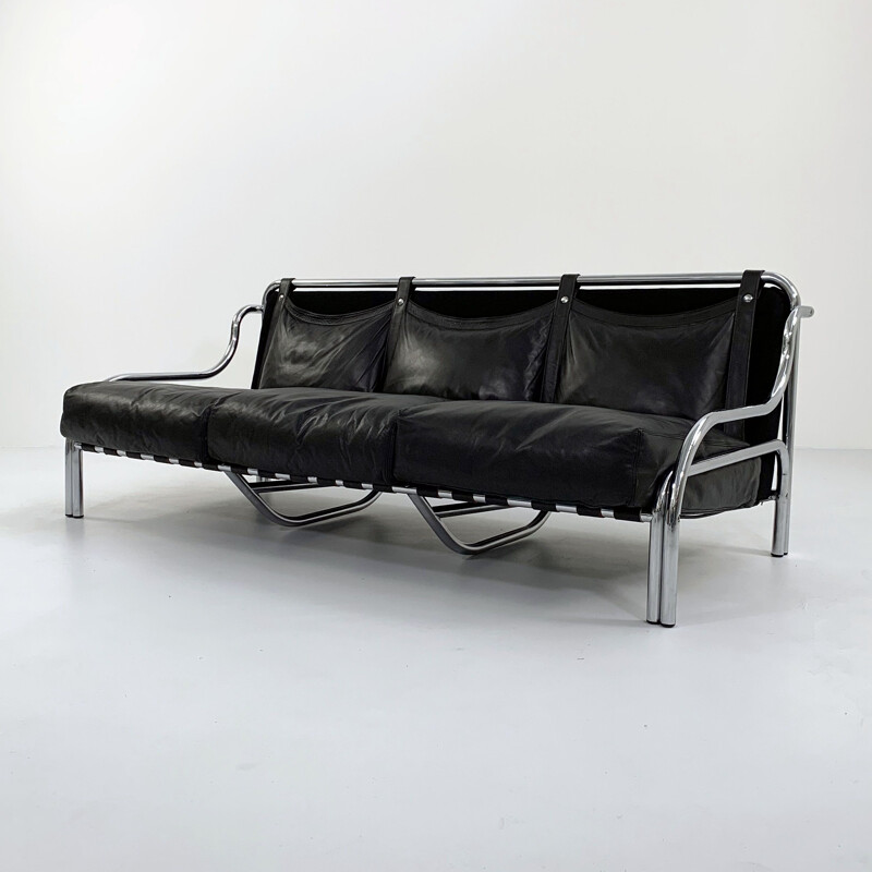 Vintage Stringa 3-seater sofa by Gae Aulenti for Poltronova, 1960s