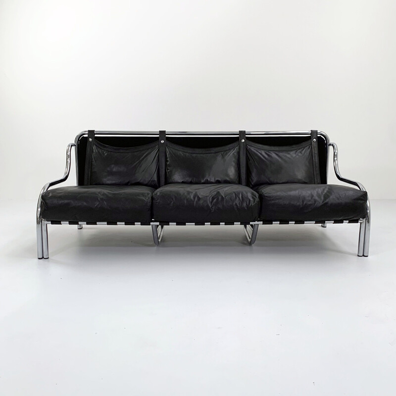 Vintage Stringa 3-seater sofa by Gae Aulenti for Poltronova, 1960s