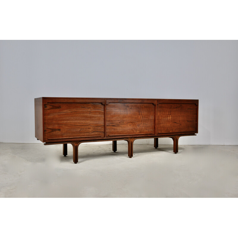 Vintage sideboard with 3 doors and 4 drawers by Gianfranco Frattini, 1960