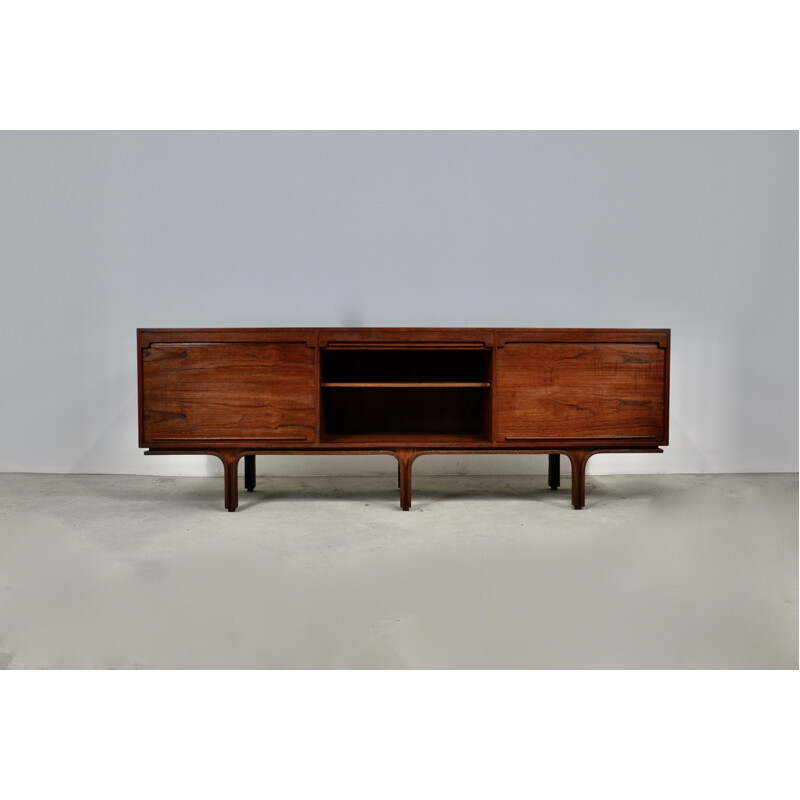 Vintage sideboard with 3 doors and 4 drawers by Gianfranco Frattini, 1960