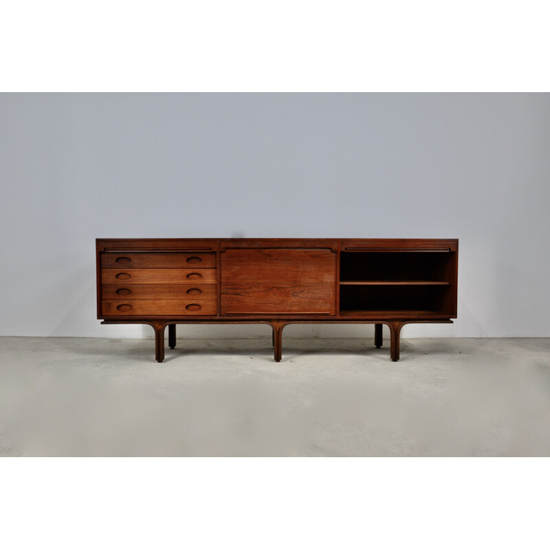 Vintage sideboard with 3 doors and 4 drawers by Gianfranco Frattini, 1960