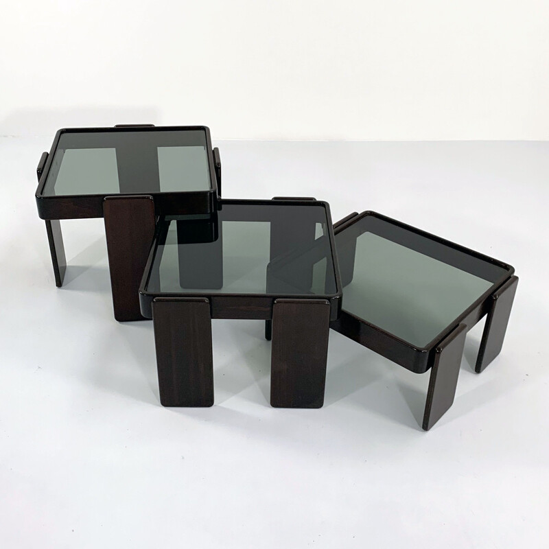 Tables gigognes vintage de Gianfranco Frattini pour Cassina, 1970