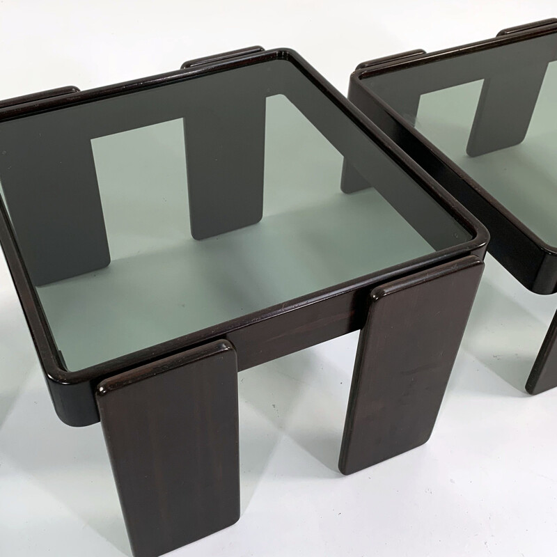 Vintage nesting tables by Gianfranco Frattini for Cassina, 1970s