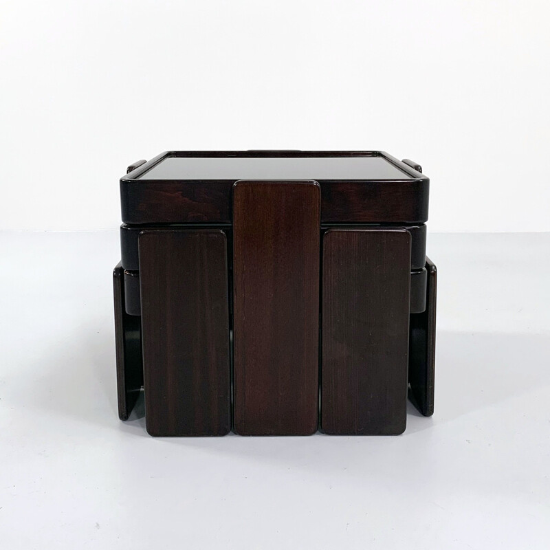 Vintage nesting tables by Gianfranco Frattini for Cassina, 1970s