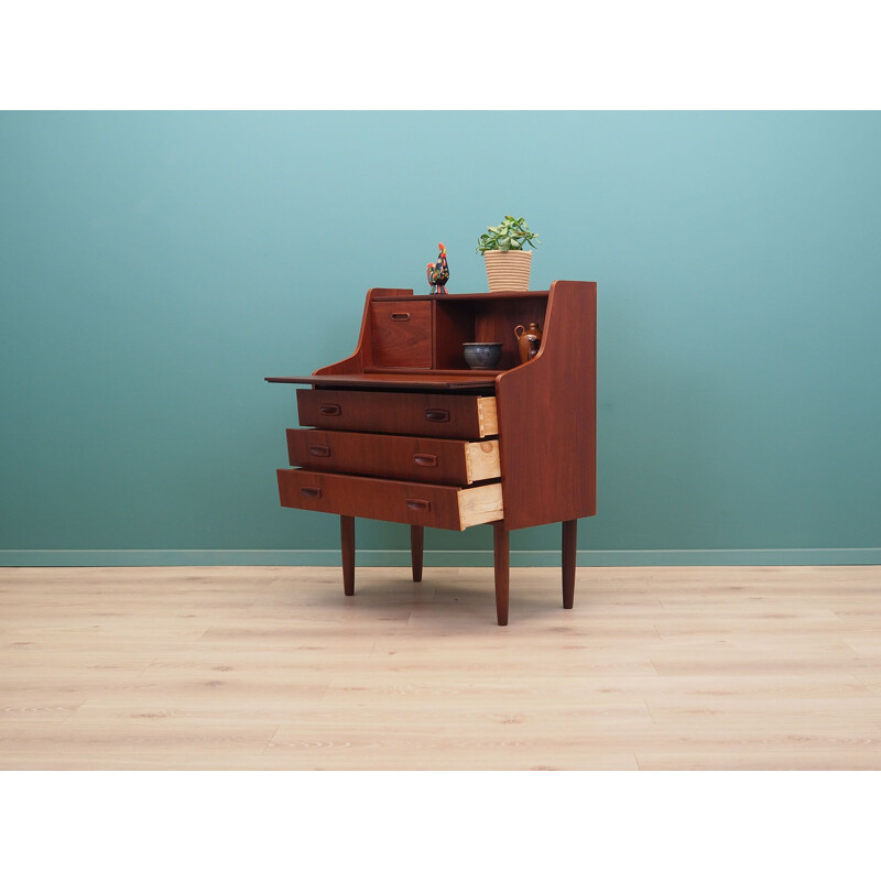 Teak vintage secretary, Denmark 1960s