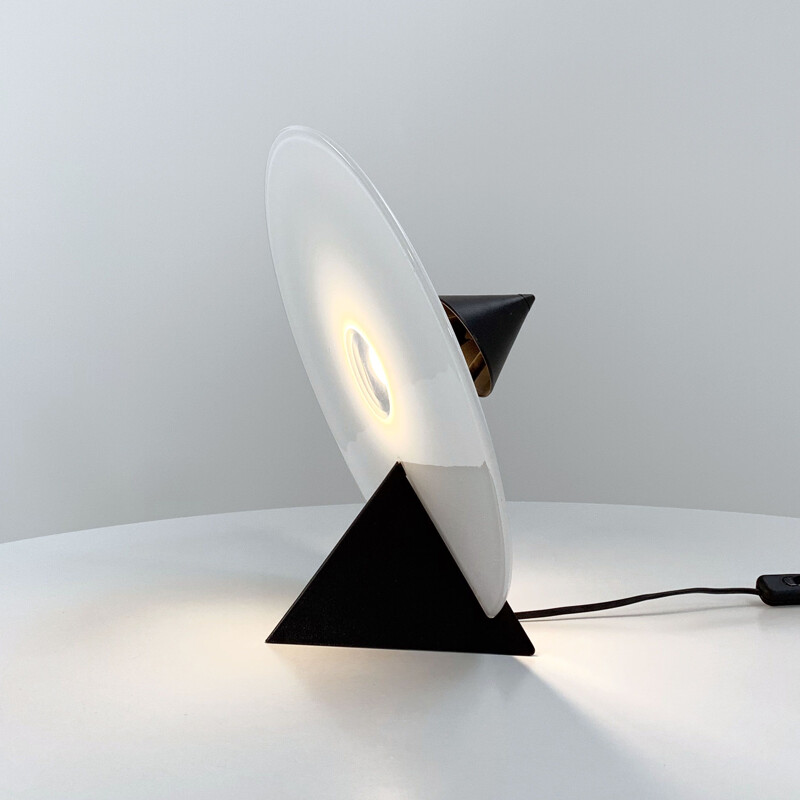 Vintage table lamp by Roberto Pamio for Leucos, 1980s