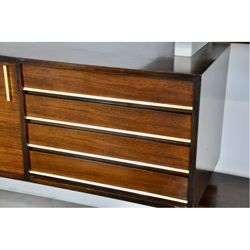 Vintage Amma lacquered wall unit, Italy 1960