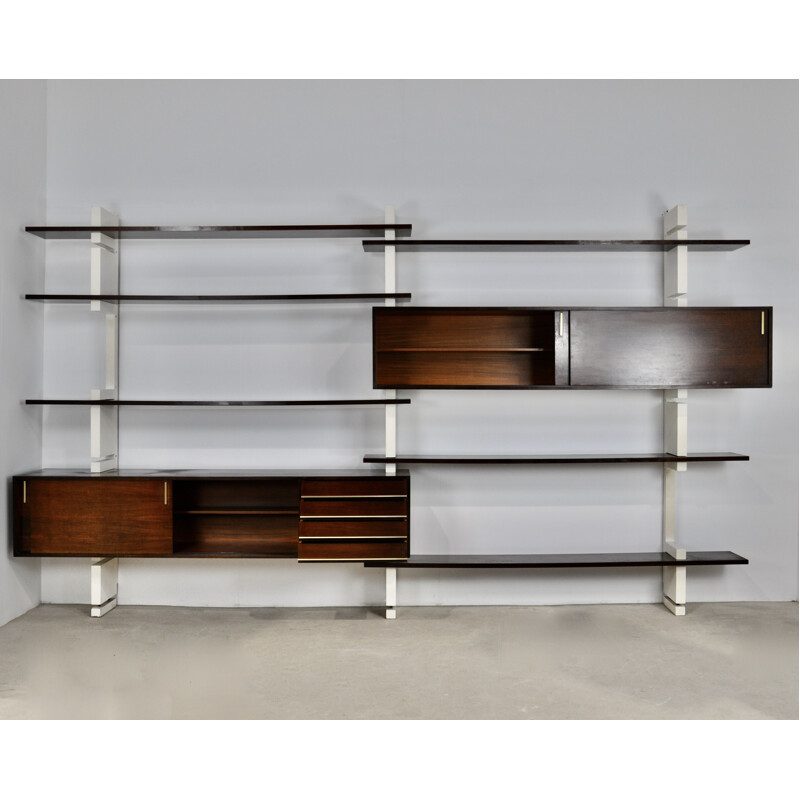 Vintage Amma lacquered wall unit, Italy 1960