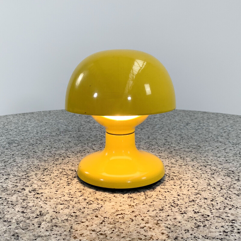 Vintage yellow Jucker 147 table lamp by Tobia & Afra Scarpa for Flos, 1960s