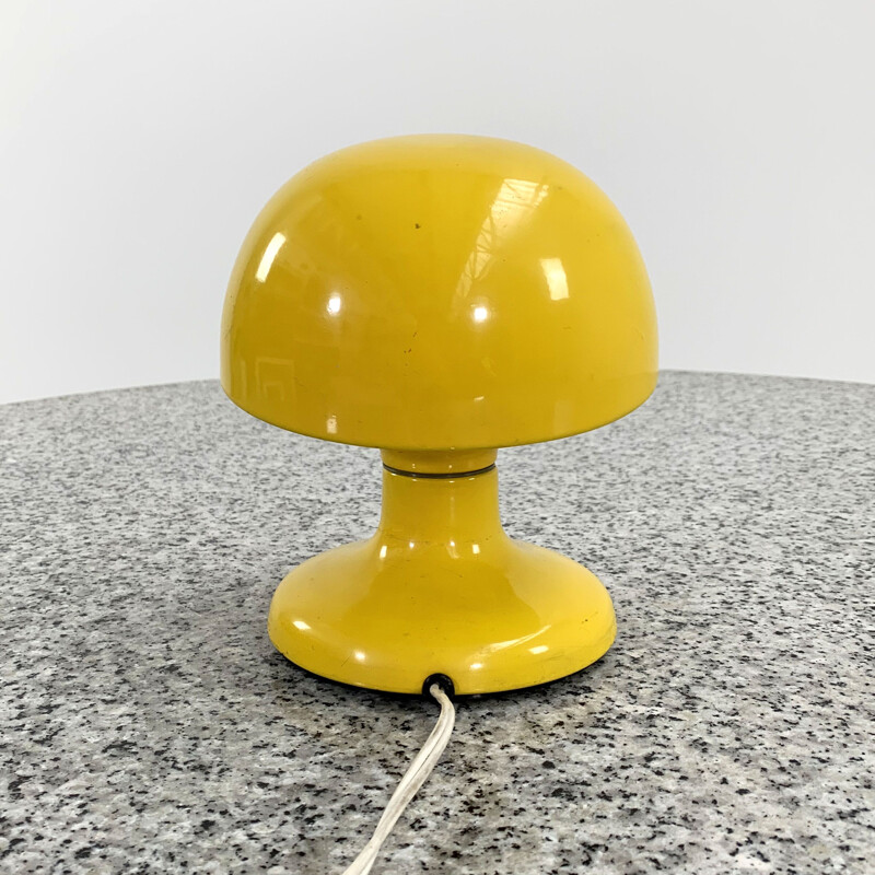 Lampe de table vintage Jucker 147 jaune de Tobia & Afra Scarpa pour Flos, 1960
