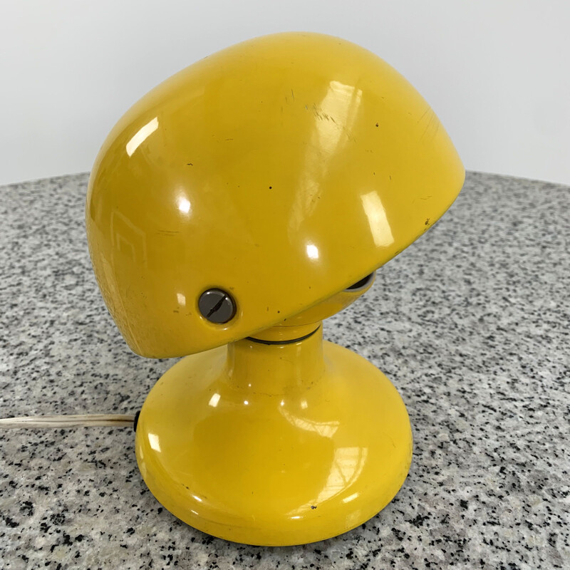 Lampe de table vintage Jucker 147 jaune de Tobia & Afra Scarpa pour Flos, 1960
