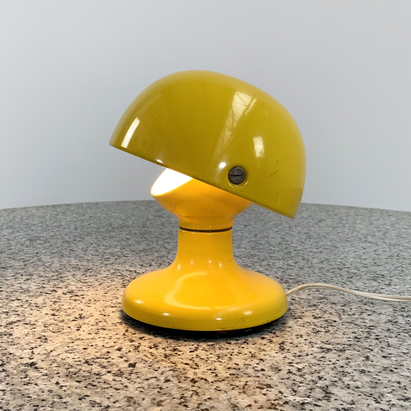 Vintage yellow Jucker 147 table lamp by Tobia & Afra Scarpa for Flos, 1960s