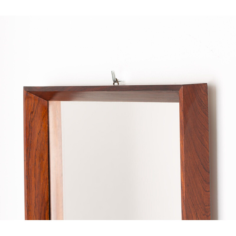 Mid century Danish rosewood mirror, 1960s