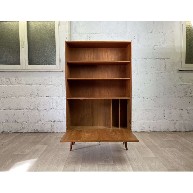 Scandinavian vintage teak bookcase, 1960