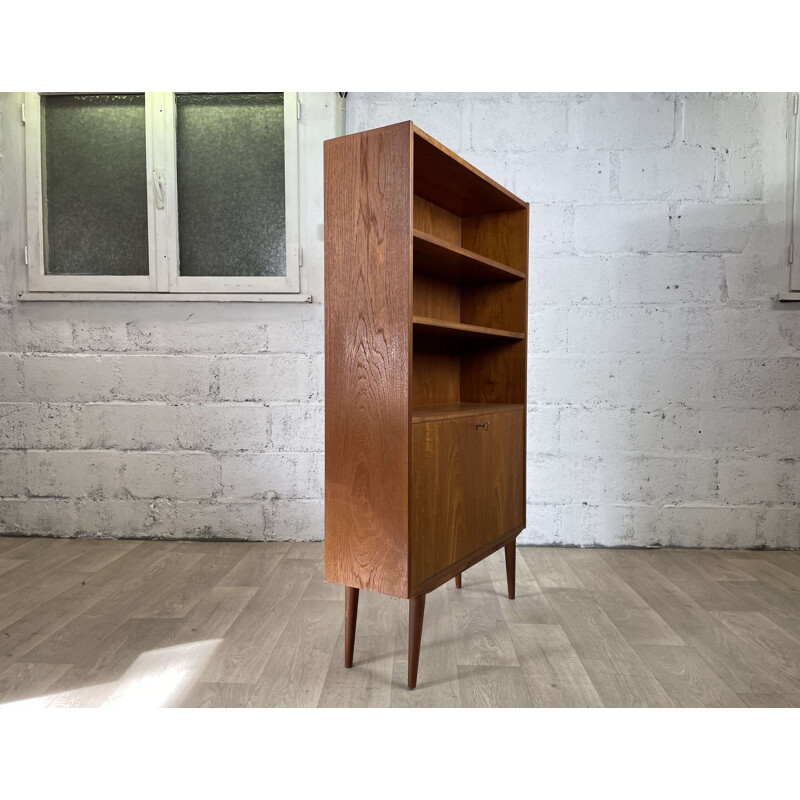 Scandinavian vintage teak bookcase, 1960