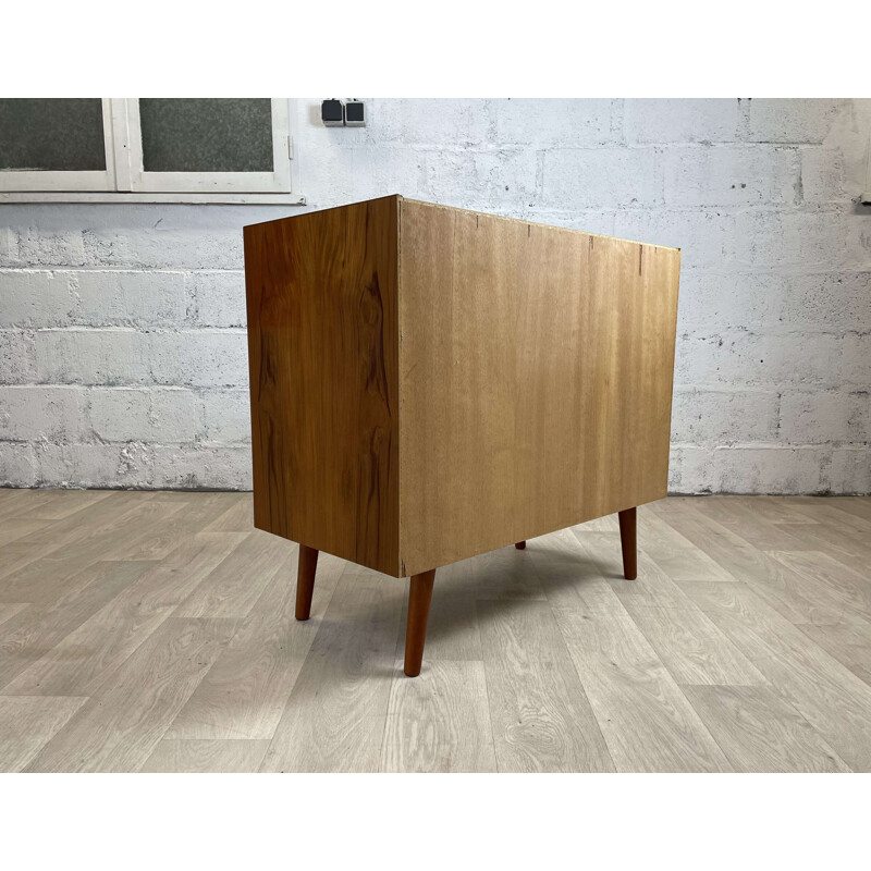 Vintage teak chest of drawers with 4 drawers by Clausen & Søn, 1960s
