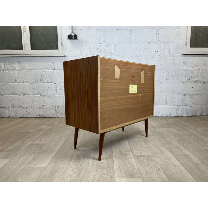 Vintage Scandinavian 4-drawer chest of drawers by N.P. Nielsen for Sejling Skabe, Denmark 1960s