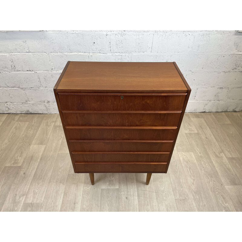 Scandinavian vintage teak chest of drawers, 1960