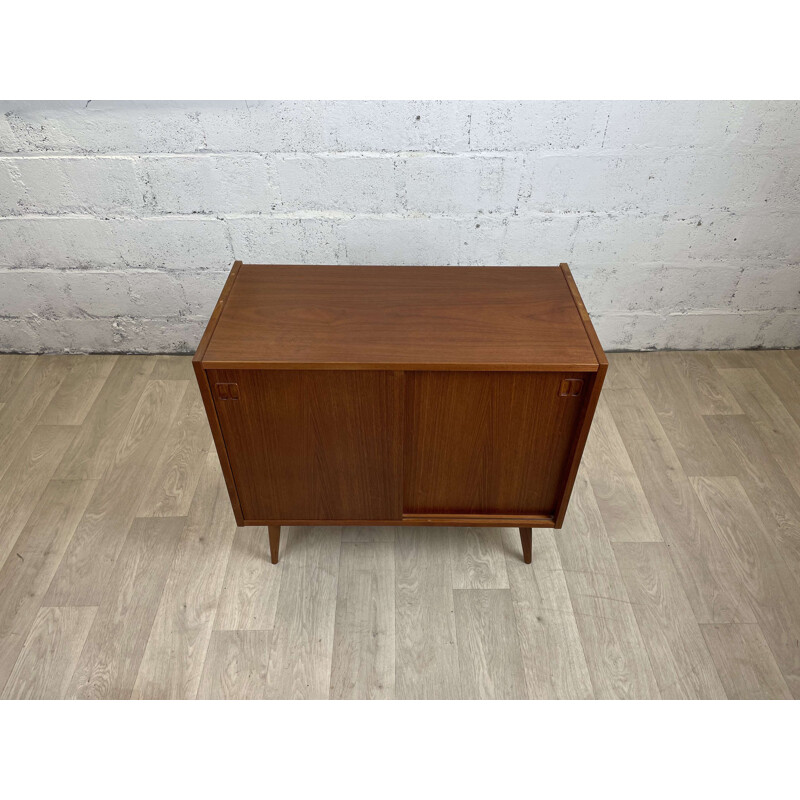 Scandinavian vintage teak sideboard by N.P. Nielsen for Sejling Skabe, Denmark 1960