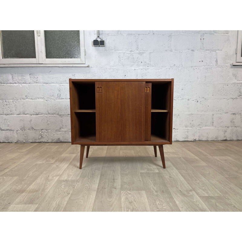 Scandinavian vintage teak sideboard by N.P. Nielsen for Sejling Skabe, Denmark 1960