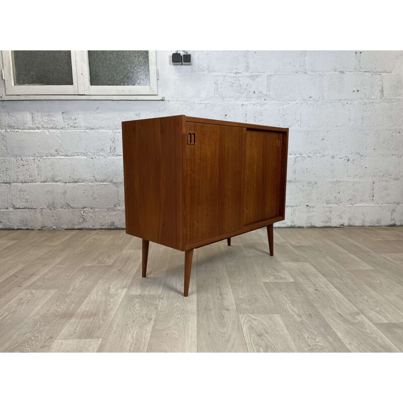 Scandinavian vintage teak sideboard by N.P. Nielsen for Sejling Skabe, Denmark 1960