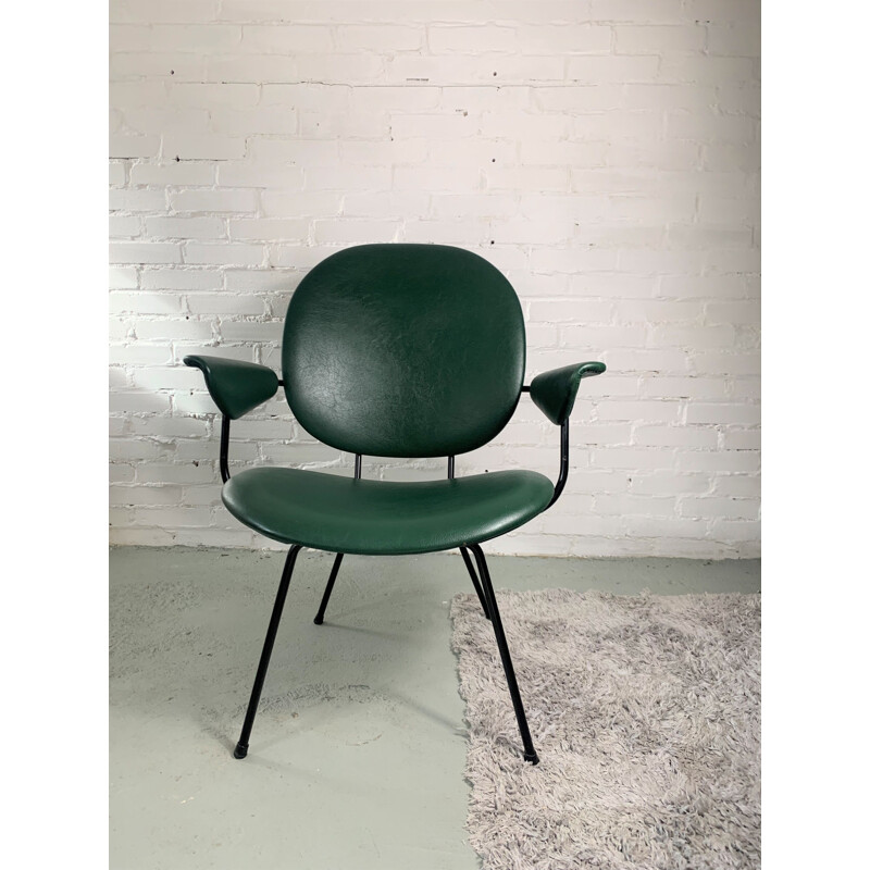 Dutch vintage 302 armchair by Willem H. Gispen for Kembo, 1960s