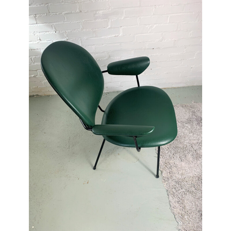 Dutch vintage 302 armchair by Willem H. Gispen for Kembo, 1960s