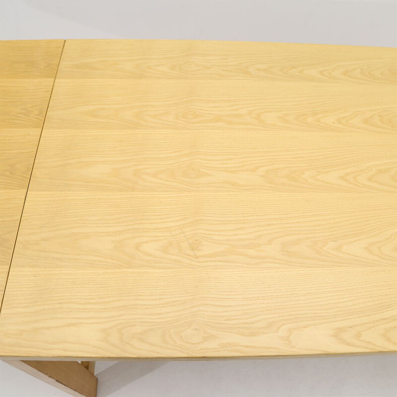 Extendable vintage ashwood table by Werther Toffoloni and Piero Palange for Germa, 1970s