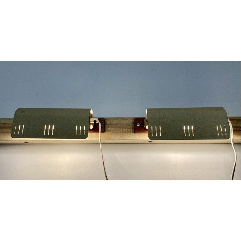 Pair of vintage modular wall lamps, 1950