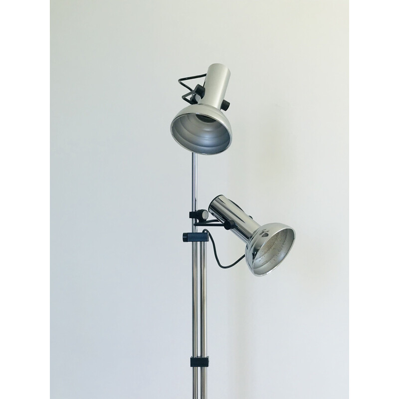 Vintage floor lamp with two spots, Italy 1970