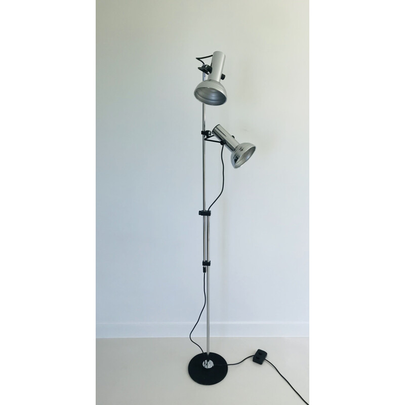 Vintage floor lamp with two spots, Italy 1970
