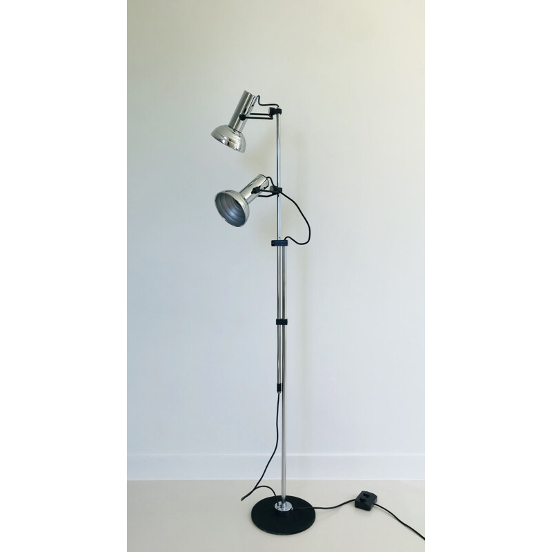 Vintage floor lamp with two spots, Italy 1970